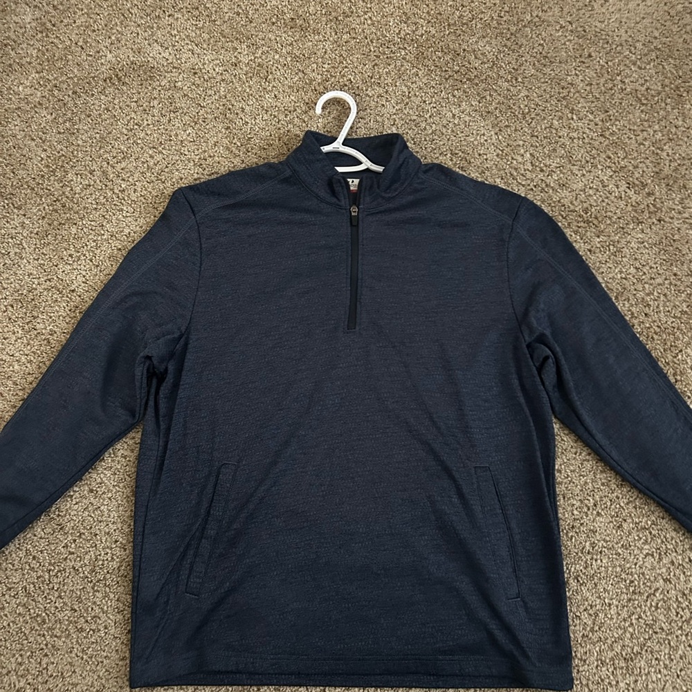 Navy Quarter-Zip Pullover